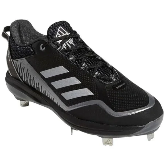 Adidas Icon 7 Dripped Out Metal Baseball Cleats Black Men's 17 New with Tags H00